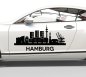 Preview: 14008 Skyline Hamburg Aufkleber